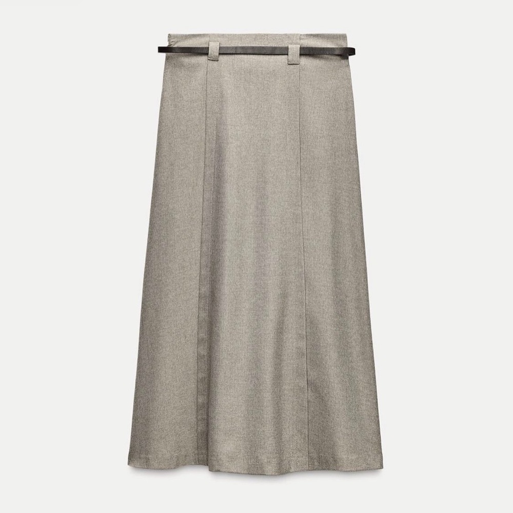 💫 Zara Maxi Skirt with Belt - NEW 💫 - Picture 12 of 14